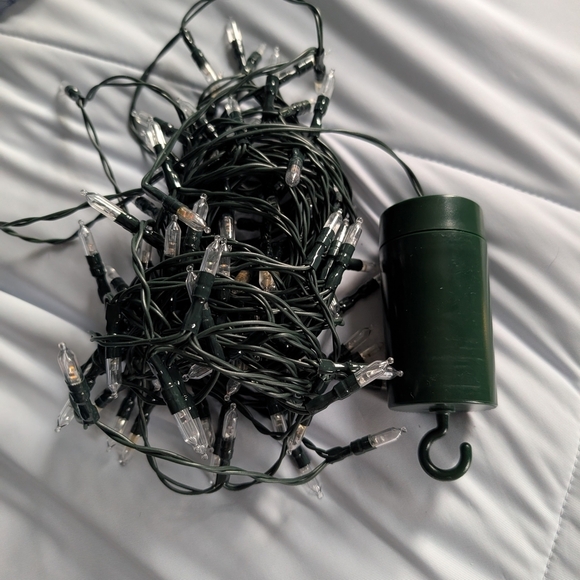 Multicolor Christmas Lights 100 LED 33 ft Battery Operated String Lights (EUC) - Picture 4 of 12